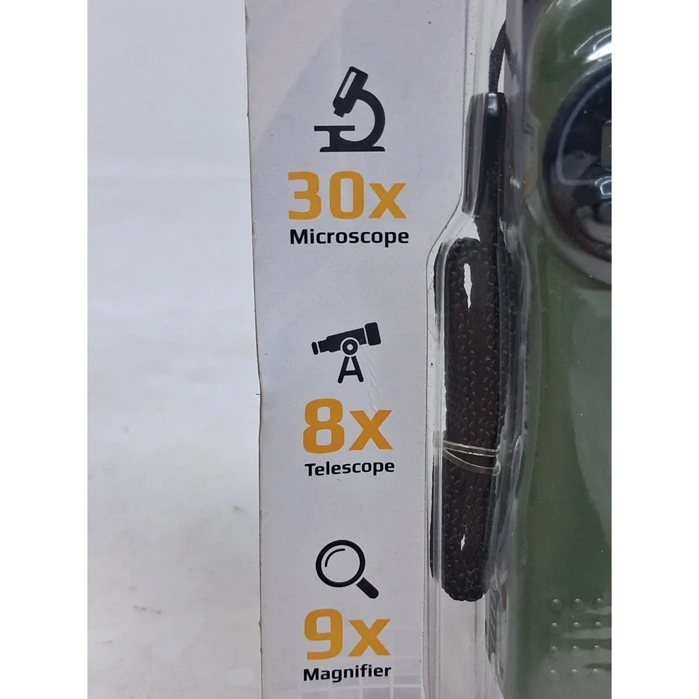 NEW Carson X-Scope Kids 7-in-1 Optical Tool Microscope Telescope Boy Scouts. I